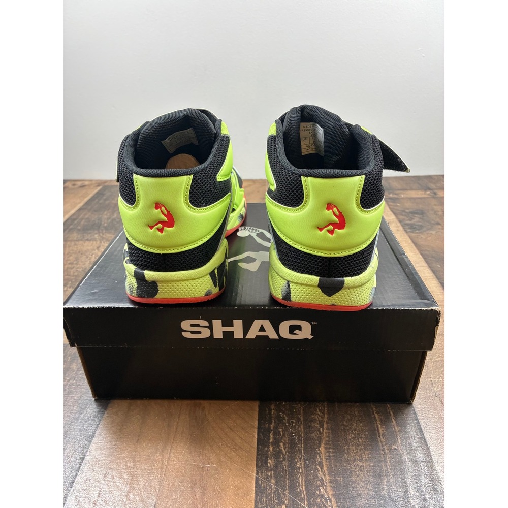 SHAQ Basketball Shoes Kids Size 7 Green Black Red Motivate SE AQ95036BK High Top - Picture 5 of 8